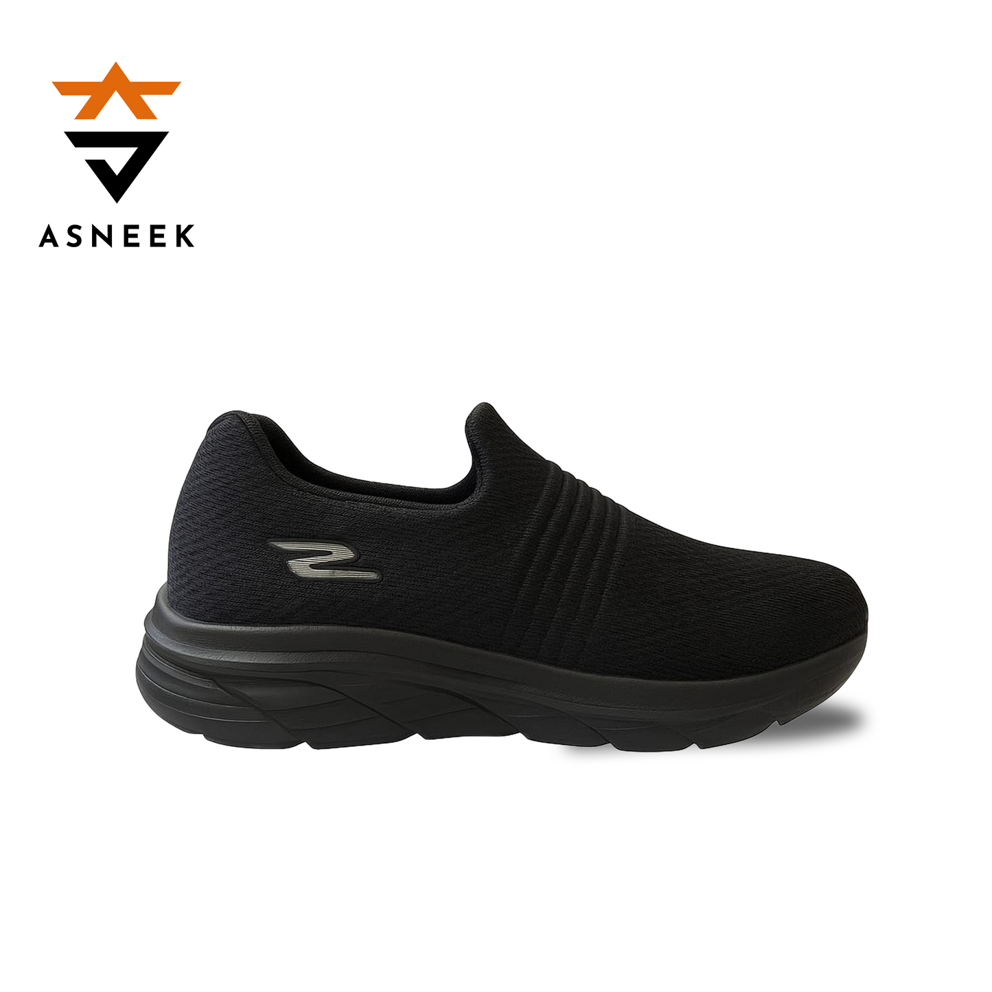 Skechers Black Slip-On Walking Shoes