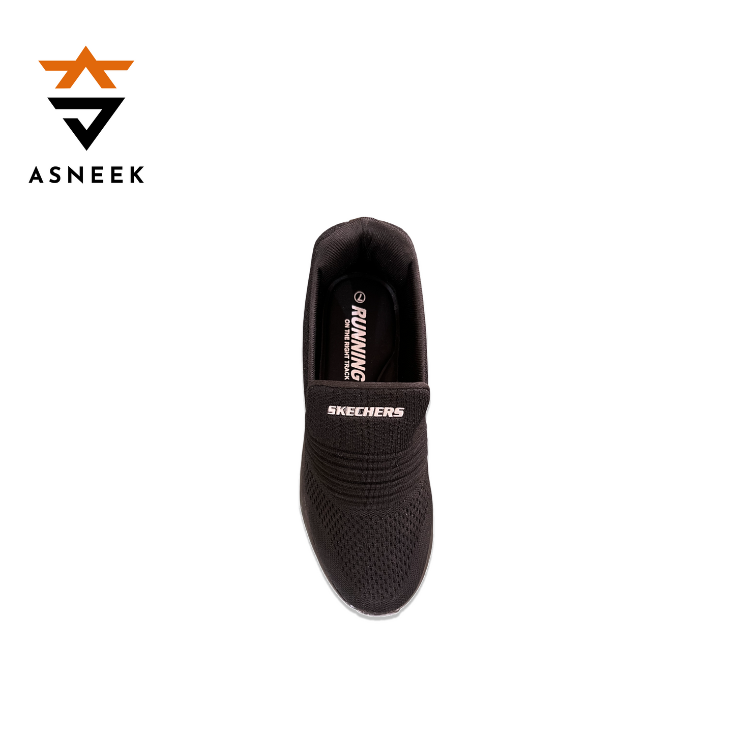 Skechers Black Slip-On Walking Shoes