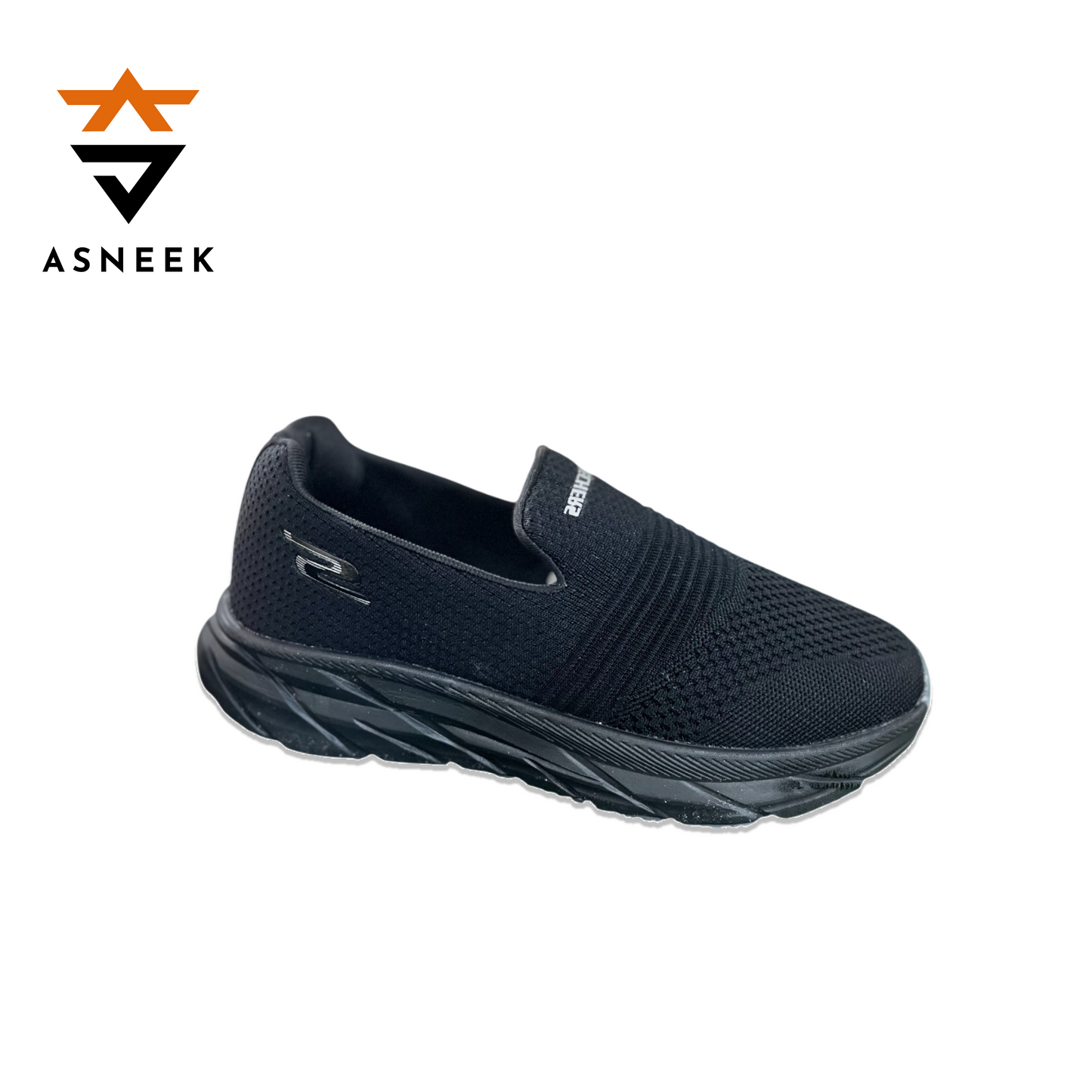 Skechers Black Slip-On Walking Shoes